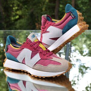 New Balance 327 Bordeaux Teal Size 10